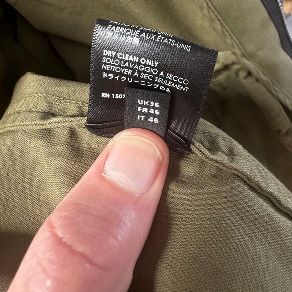 AMIRI: Men's Olive Baja M65 Overshirt Jacket - Size 46 - Picture 6 of 9